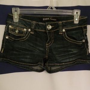 Dark jean shorts